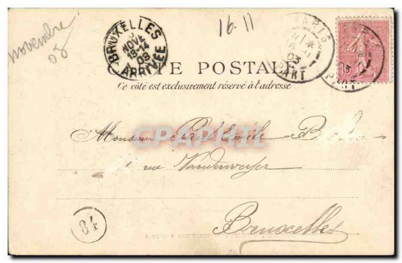 Old Postcard Musee de Cluny Paris Room Cars