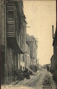 Old Folkestone UK Street Scene c1910 Postcard