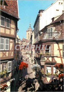 Modern Postcard Colmar In the Land of Storks La Rue des Marchands