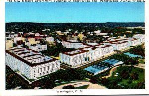 Washington D C New Massive Government Buildings On Constitution and Pennsylva...