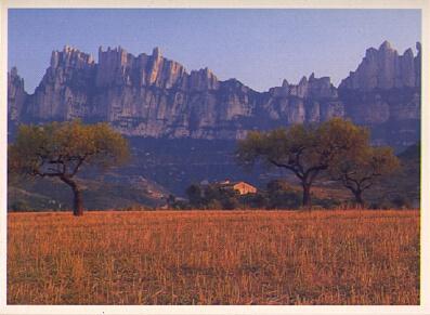 POSTAL 57354: Montserrat. La ?erra d Or·desde la comarca del Bages