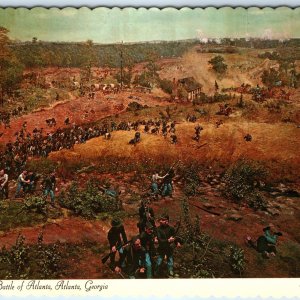 c1960s Atlanta, GA Battle Cyclorama Civil War Painting Lightburn Brigade Seal M1