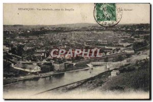 Old Postcard Besancon Vue Generale From Taking Bregille