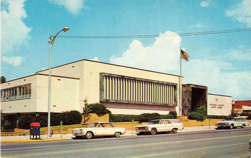 Lexington North Carolina view of Davidson Co Court House vintage pc Z21782