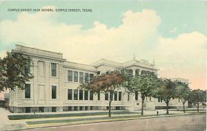 Corpus Christi High School Texas Old View Postcard