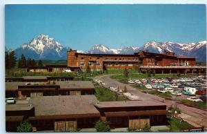 Grand Teton National Park Wyoming Jackson Lake Lodge Hotel Vintage Postcard A64