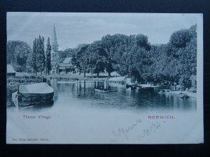 Norfolk NORWICH Thorpe Village Church & Water Way c1903 UB Postcard by Jarrolds