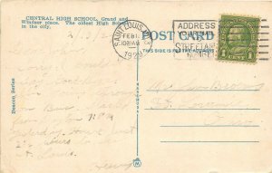 St. Louis Missouri 1929 Postcard Central high School