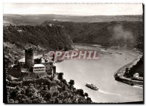 Modern Postcards Der Rhein Burg Katz und die Loreley