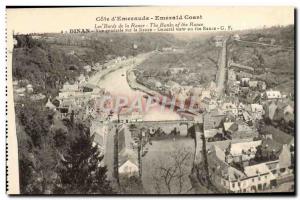 Postcard Old Dinan General view on the Rance