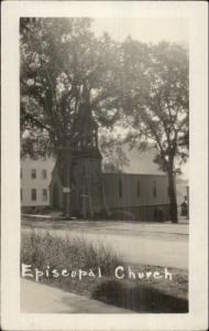 Thomaston ME Episcopal Church c1915 Real Photo Postcard