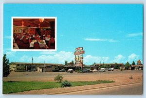 Winslow Arizona AZ Postcard Entre's Restaurant Motel Chinese American Food c1960