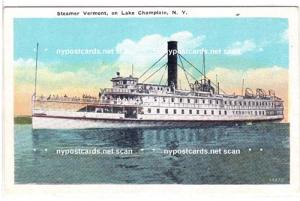 Steamer Vermont, Lake Champlain