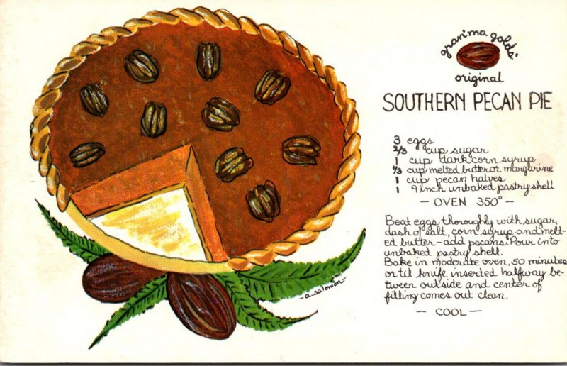 Recipes Grand'ma Golds' Original Southern Pecan Pie