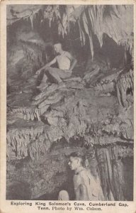 J77/ Cumberland Gap Tennessee Postcard c1910 King Solomon's Cave Interior 291