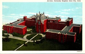 Iowa Iowa City Aerial View University Hospital Curteich