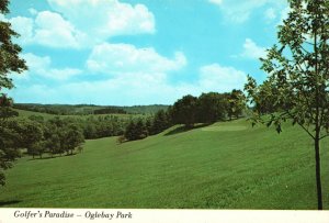 Postcard Oglebay Park Golf Course Public Park Golf Course Wheeling West Virginia