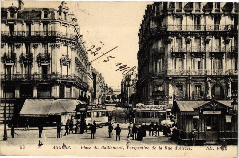 CPA ANGERS-Place de Ralliement-Perspective de la Rue d'Alsace (189615)