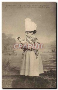 Old Postcard Doll Beuzeville Small Folklore mother