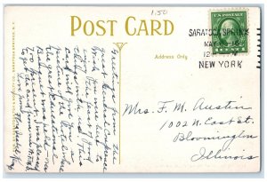 c1910 The United States Hotel & Restaurant Saratoga Springs New York Postcard