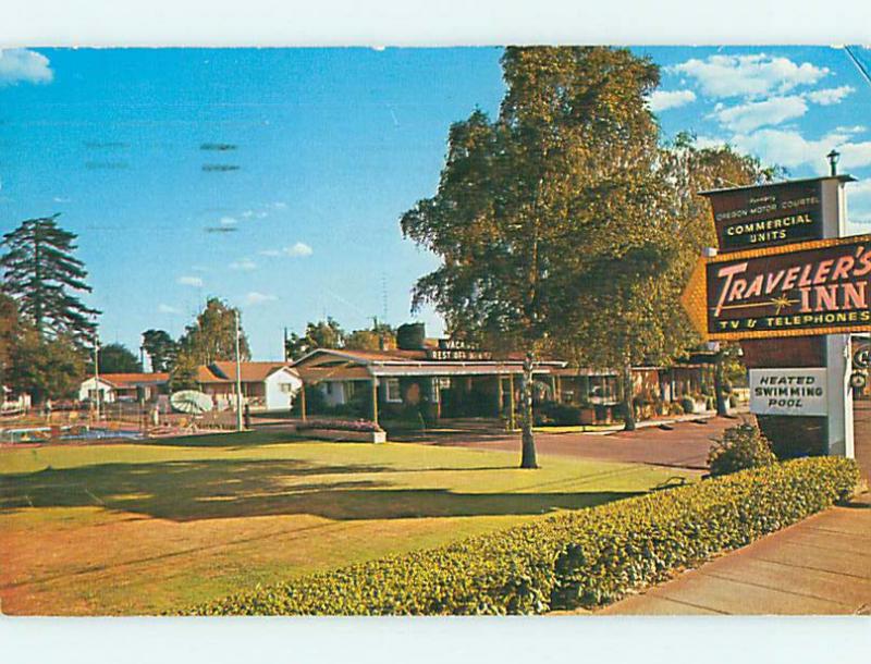 Pre-1980 TRAVELERS INN MOTEL Salem Oregon OR s9165