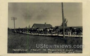 Real Photo - Toonerville Trolley - Soo Junction, Michigan MI  