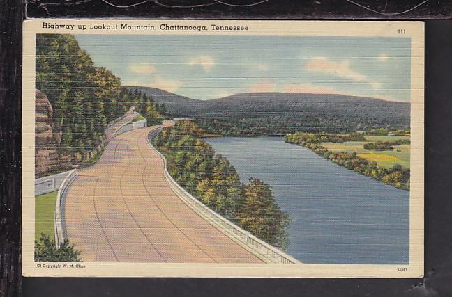 Highway Up Lookout Mountain,Chattanooga,TN Postcard 