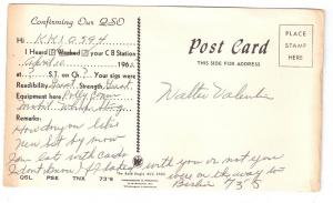 QSL Radio Card KMG0631 Wilmington DE 1965 Walter Valentine 