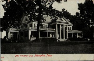 Postcard TN Shelby County Memphis New Country Club ~1910 M48