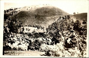 Vtg Sunset Crater Northern Arizona AZ RPPC Real Photo Postcard