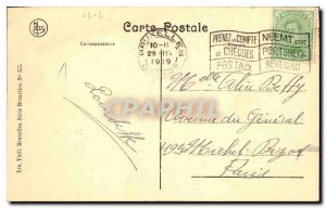 Old Postcard Brussels Central Station