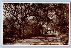 Hampshire England Postcard Fernhill Lane New Milton c1920's RPPC Photo