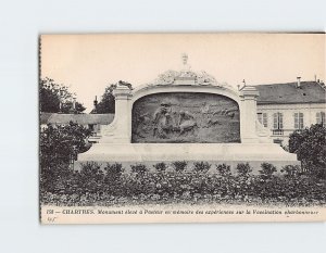 Postcard Monument à Louis Pasteur Chartres France