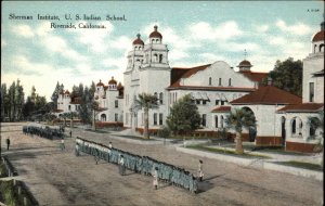 RIVERSIDE CA US Indian School Sherman Institute c1910 Postcard