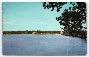 1950s OKLAHOMA CITY OK LAKE OVERHOLSER PHOTOCHROME POSTCARD P3230