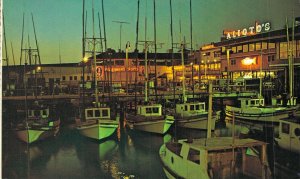 USA Fisherman's Wharf San Francisco California Chrome Postcard 02.96