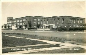 Billings Montana Senior High School 1945 RPPC Photo Postcard 6169