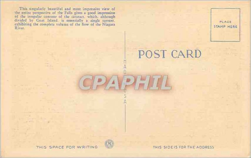 Old Postcard Picturesque Scene from Prospect Park Niagara Falls