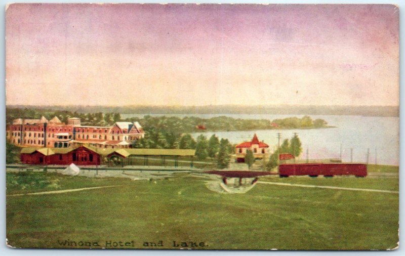 Postcard - Winona Hotel & Lake, USA, North America