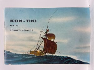 Kon-Tiki Oslo, Norway-Norvège Boat, Information Pamphlet from Kon-Tiki Museum