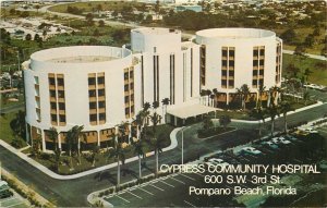 Pompano Beach Florida~Cypress Community Hospital~Acute Care~1970's Postcard