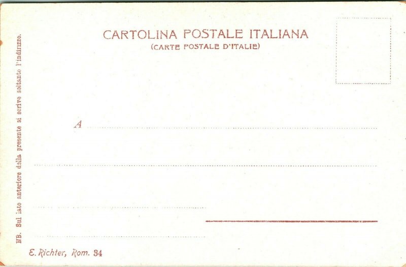 Vintage Tarjeta Postal - Roma - Interno De S Paolo Ernesto Richter Undivided