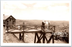 VINTAGE POSTCARD SUMMIT OF HOGBACK MOUNTAIN MARLBORO VERMONT RPPC DD 1947