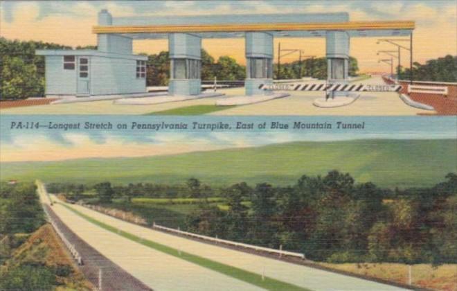 Pennsylvania Turnpike Longest Stretch & Toll Gate Near Carlisle & Harrisburg ...