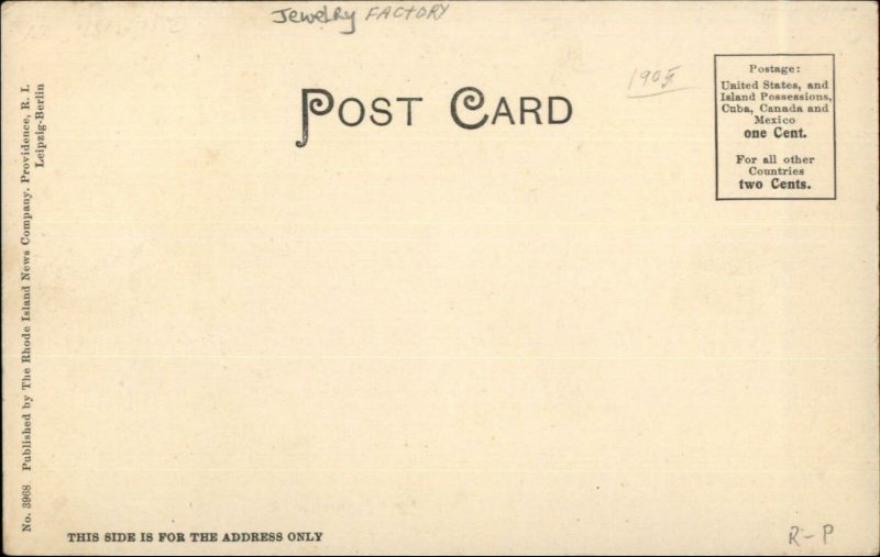 North Attleboro MA Ira Richards Factory c1905 Postcard