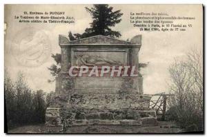 Old Postcard surroundings Potigny The tomb of Marie Elisabeth Joly Artist of ...