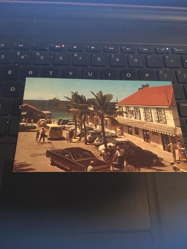 Vintage Postcard: The Courthouse Square Philipsburg, St Maarten 