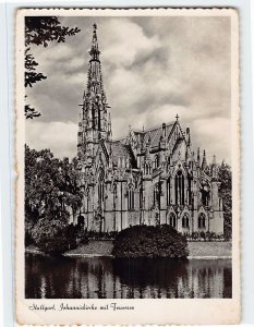 Postcard Johanniskirche mit Feuersee, Stuttgart, Germany