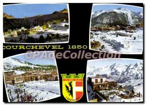 Postcard Modern Courchevel various Views