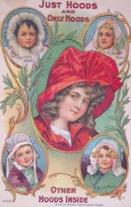 1800s Famous Hoods Sarsaparilla Booklet Victorian Trade Card